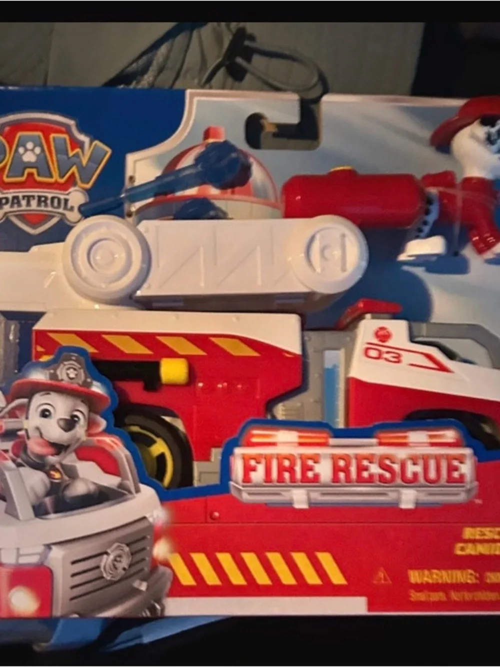 Paw Patrol Marshall Fire Rescue Truck - Red, White, Yellow, Blue